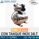 BOMBA CON TANQUE INOX 24LT