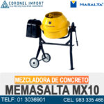 MEZCLADORA DE CONCRETO MASALTA MX10