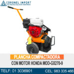 PLANCHA COMPACTADORA CON MOTOR HONDA MOD-GX270-9