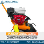 PLANCHA COMPACTADORA GX270-9  C/ MOTOR HONDA - Imagen 2