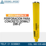 BROCA PARA DIAMANTINA DE 3" DW76 DEWALT