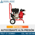 MOTOBOMBA AUTOCEBANTE ALTA PRESIÓN
