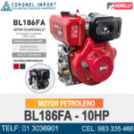 MOTOR PETROLERO BL186FA - 10HP