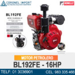 MOTOR PETROLERO BL192FE - 16HP
