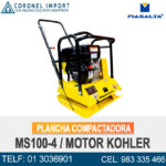 PLANCHA COMPACTADORA MS100-4 MOTOR KOHLER DE 6.5HP
