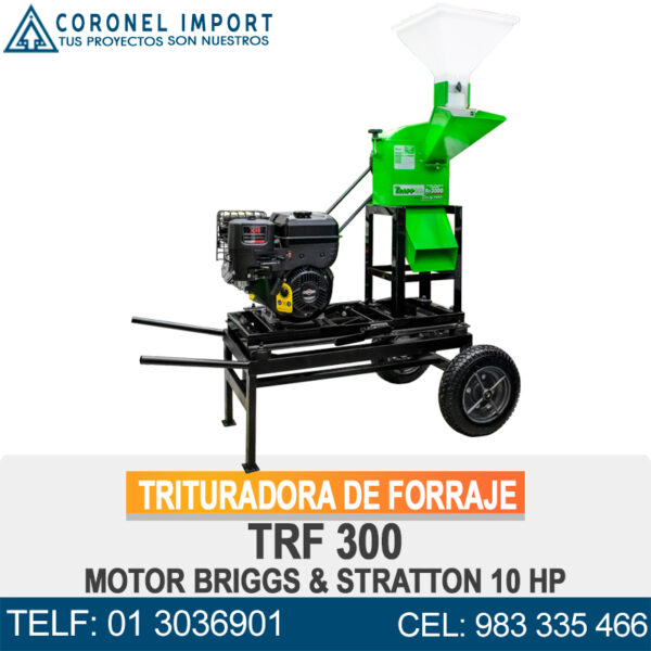 TRITURADORA DE FORRAJE TRF 300 MOTOR BRIGGS & STRATTON 10 HP