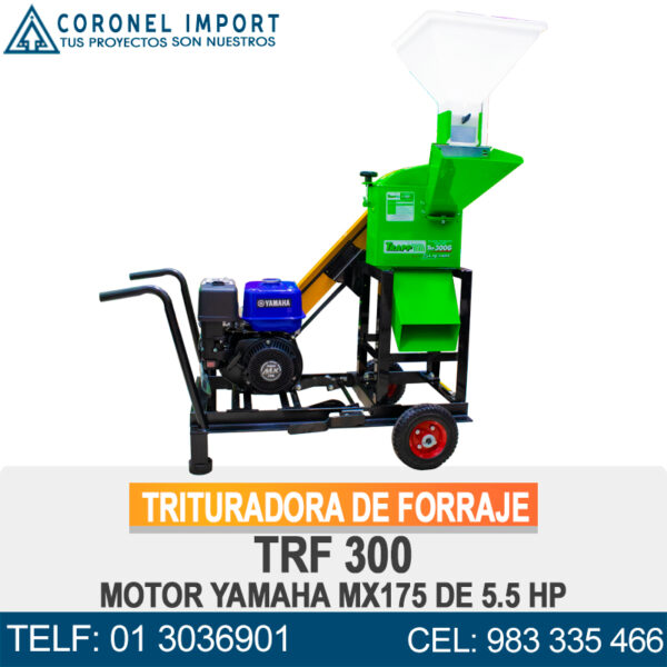 TRITURADORA DE FORRAJE TRF 300 MOTOR YAMAHA MX175 DE 5.5 HP