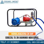 HIDROLAVADORA CR 3HP- CABEZAL TS28 DIAMOND INDUSTRIAL