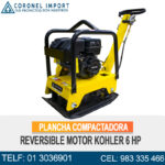 PLANCHA COMPACTADORA REVERSIBLE MOTOR KOHLER 6 HP