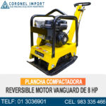 PLANCHA COMPACTADORA REVERSIBLE MOTOR VANGUARD DE 8HP