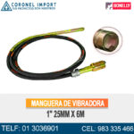 MANGUERA DE VIBRADORA 1" 25MM X 6M