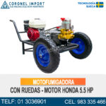 MOTOFUMIGADORA CON RUEDAS MOTOR HONDA 5.5 HP