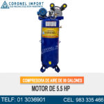 COMPRESORA DE AIRE DE 80 GALONES, MOTOR DE 5.5 HP