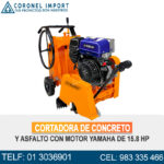 CORTADORA DE CONCRETO Y ASFALTO CON MOTOR YAMAHA DE 15.8 HP