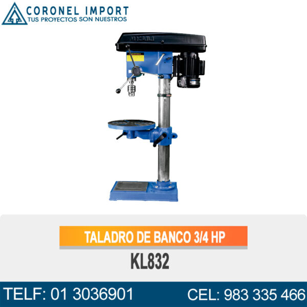 TALADRO DE BANCO 3/4 HP KL832
