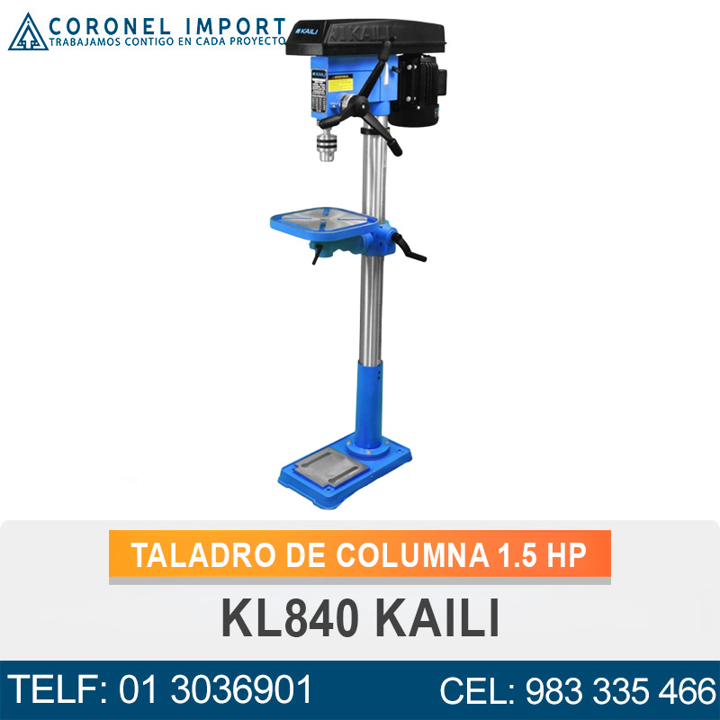 TALADRO DE COLUMNA 1.5 HP KL840 KAILI