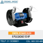 ESMERIL DE BANCO KL010 6 PULGADAS 1/3 HP