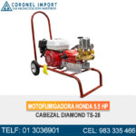MOTOFUMIGADORA HONDA 5.5 HP CABEZAL DIAMOND TS-28