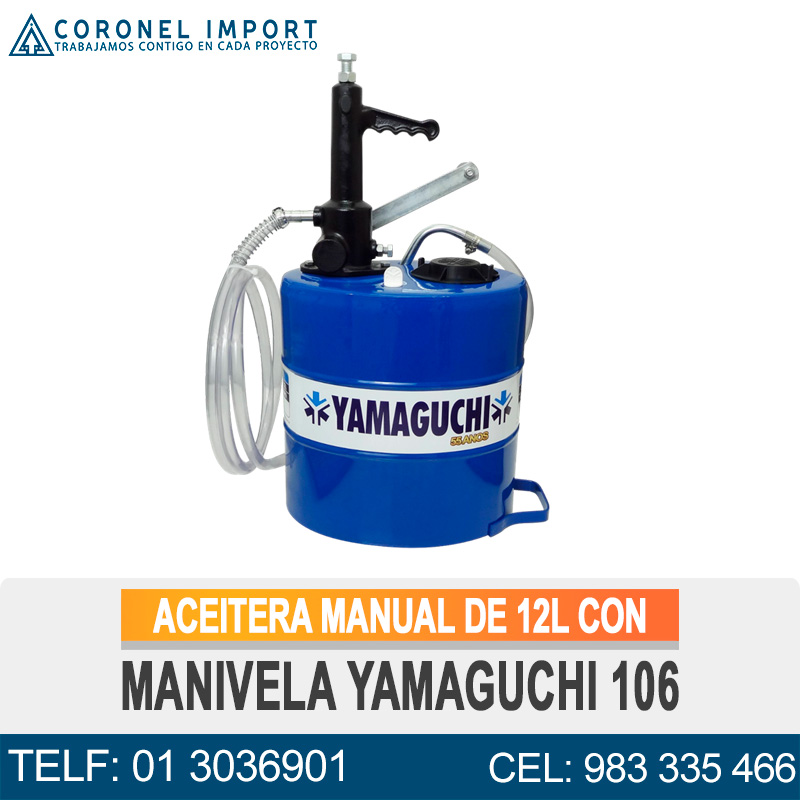 ACEITERA MANUAL DE 12L CON MANIVELA YAMAGUCHI 106