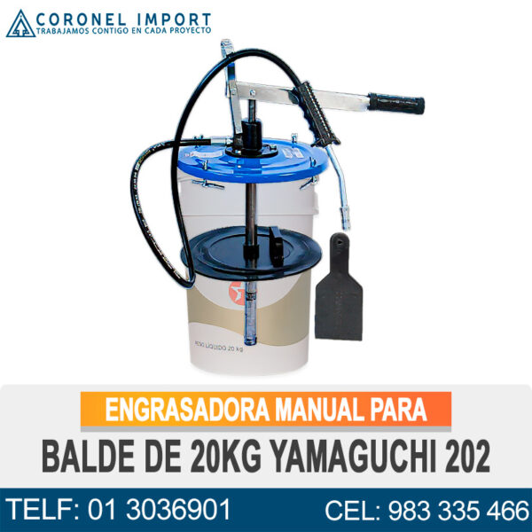 ENGRASADORA MANUAL PARA BALDE DE 20KG YAMAGUCHI 202