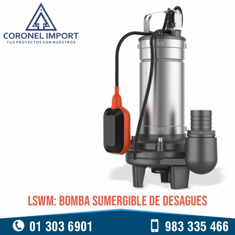 LSWM: BOMBA SUMERGIBLE DE DESAGUES