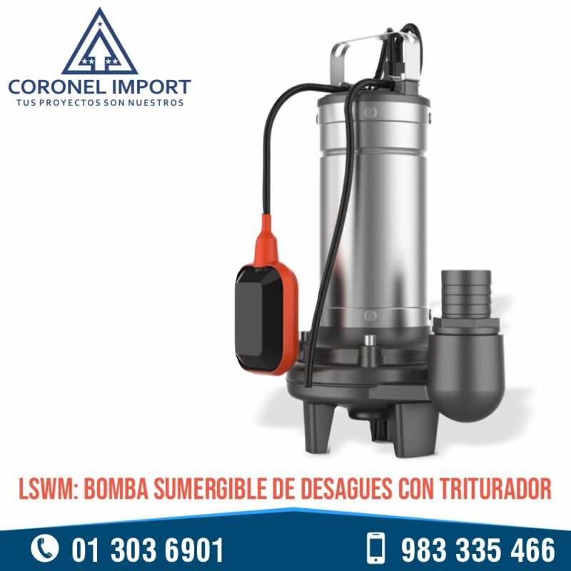 LSWM: BOMBA SUMERGIBLE DE DESAGUES CON TRITURADOR