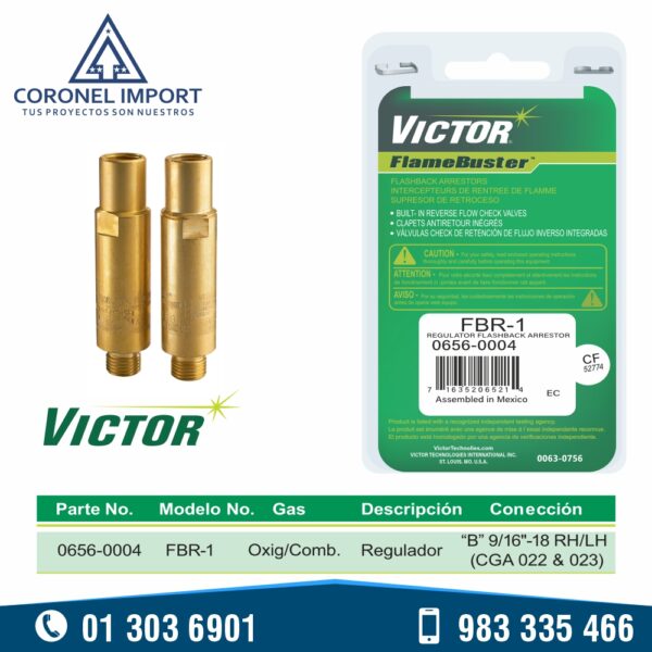 VALVULA ANTIRRETORNO - FBR-1 VICTOR