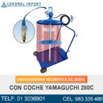 ENGRASADORA NEUMATICA DE 200KG CON COCHE YAMAGUCHI 280C