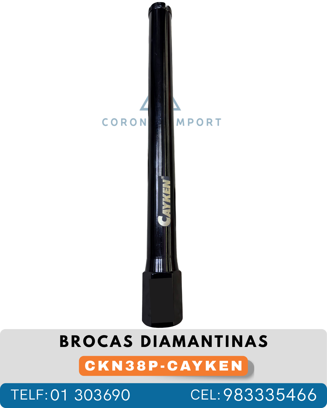 14 BROCA PARA DIAMANTINAS CAYKEN MOD-CKN38P 1-1/2" - Imagen 1