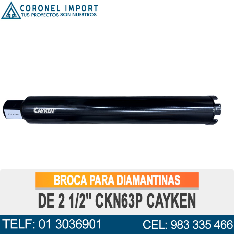 BROCA PARA DIAMANTINAS DE 2 1/2" CKN63P CAYKEN