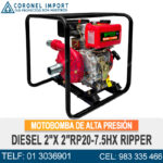 MOTOBOMBA DE ALTA PRESIÓN DIESEL 2"X 2″RP20-7.5HX RIPPER
