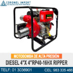 MOTOBOMBA DE ALTA PRESIÓN DIESEL 4"X 4″RP40-16HX RIPPER