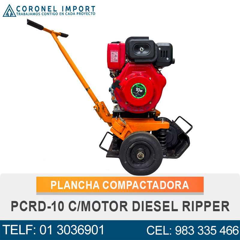 PLANCHA COMPACTADORA PCRD-10 C/MOTOR DIESEL RIPPER