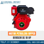 MOTOR PETROLERO RIPPER RI195EM DE 18 HP