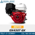 MOTOR ESTACIONARIO GASOLINERO HONDA GX430T QX