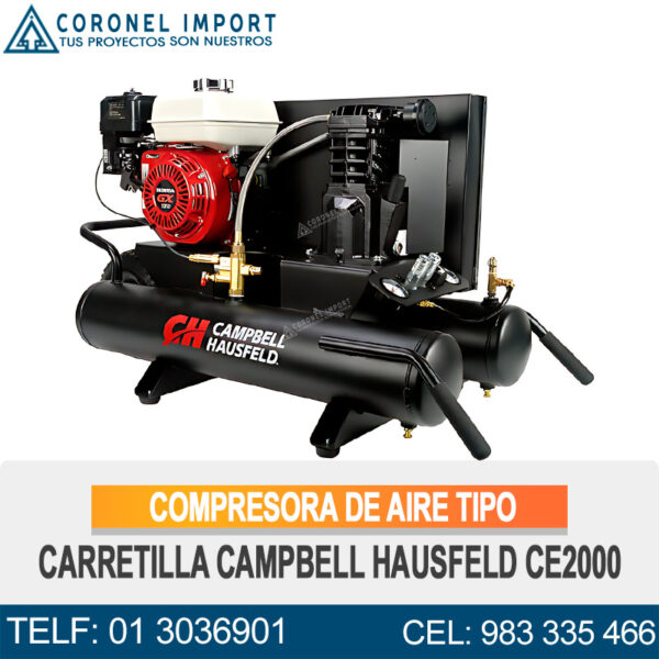 COMPRESORA DE AIRE TIPO CARRETILLA CAMPBELL HAUSFELD CE2000