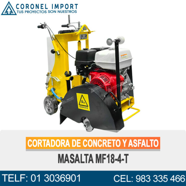 CORTADORA DE CONCRETO Y ASFALTO MASALTA MF18-4-T