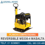 PLANCHA COMPACTADORA REVERSIBLE MS330-4 MASALTA