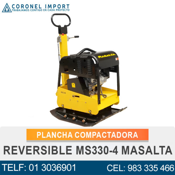 PLANCHA COMPACTADORA REVERSIBLE MS330-4 MASALTA