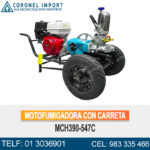 MCH390-547C MOTOFUMIGADORA ESTACIONARIA CON CARRETA Y LLANTAS DE 16″