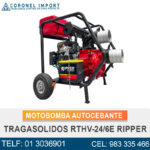 MOTOBOMBA AUTOCEBANTE TRAGASOLIDOS RTHV-24/6E RIPPER