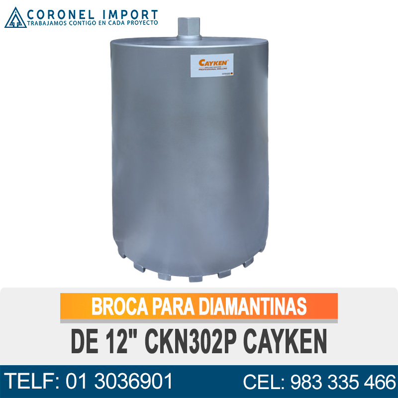 BROCA PARA DIAMANTINAS DE 12" CKN302P CAYKEN