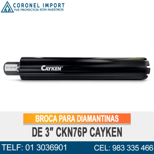 BROCA PARA DIAMANTINAS DE 3″ CKN76P CAYKEN
