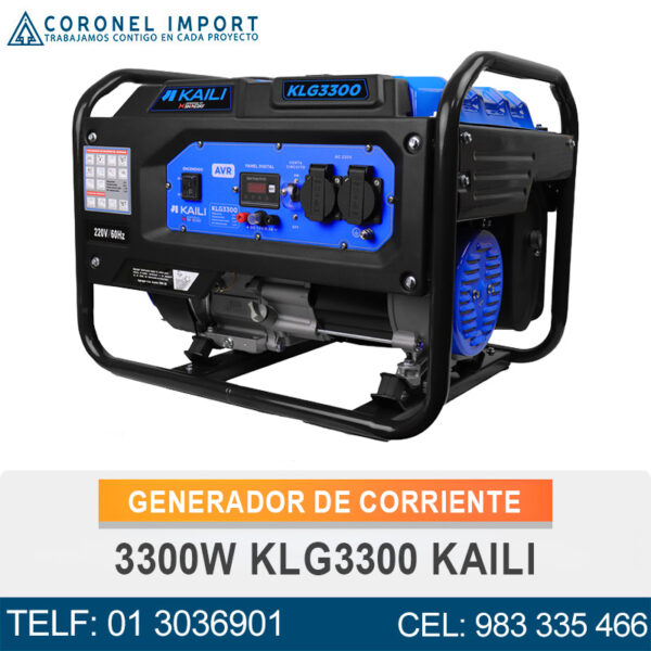 GENERADOR DE CORRIENTE 3300W KLG3300 KAILI