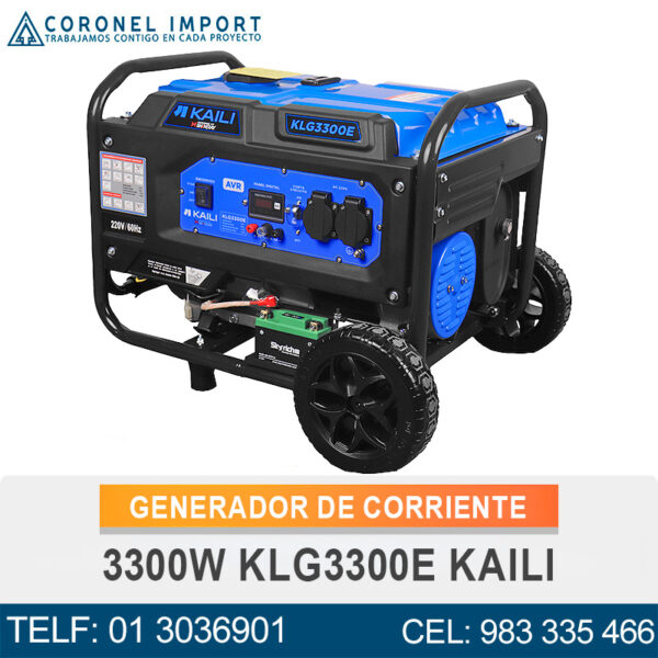 GENERADOR DE CORRIENTE 3300W KLG3300E KAILI