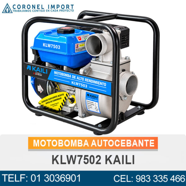 MOTOBOMBA AUTOCEBANTE KLW7502 KAILI